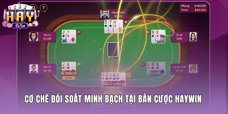Cơ chế đối soát kết quả Xì dách online tại Haywin