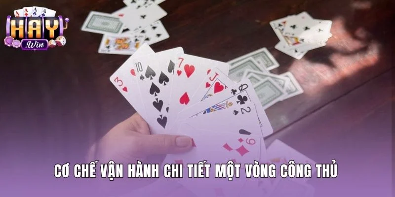 Vòng công thủ đối đầu trực tiếp khi chơi bài tấn