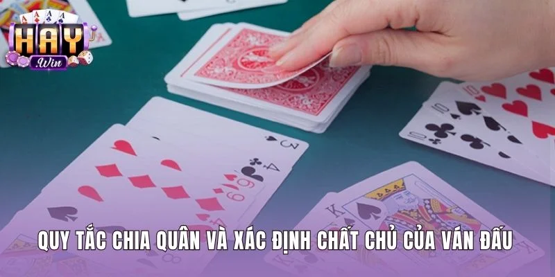 Cách chia quân và xác định chất chủ khi chơi bài tấn