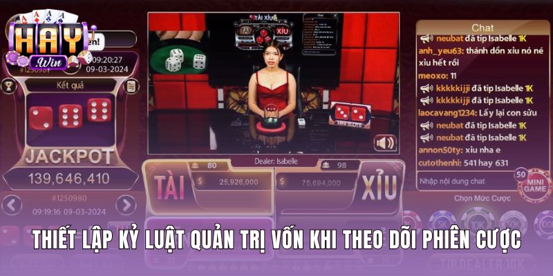 Kỷ luật quản lý tiền cược khi bắt cầu tài xỉu