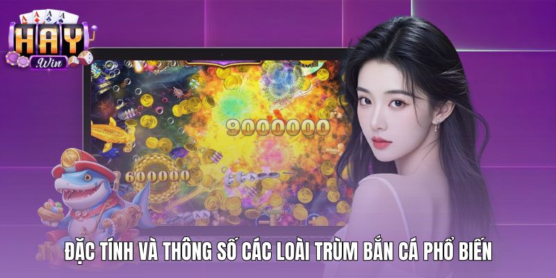 Bảng thông số chống chịu của các loài trùm bắn cá